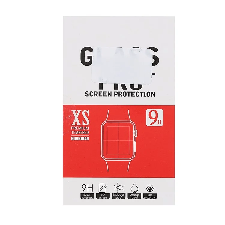 Protezione schermo in vetro temperato full cover 9H anti-esplosione per Apple Watch Series 9 / 8 / 7 45mm