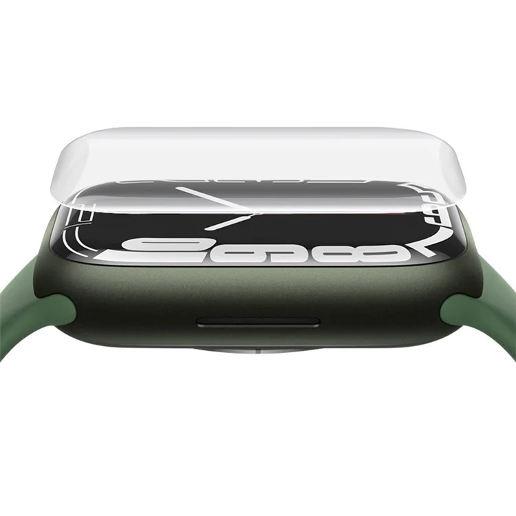 IMAK 2Pcs/Set Hydrogel Film III Explosion-proof Full Coverage Curved Surface Transparent TPU Screen Protector per Apple Watch Series 7 45mm