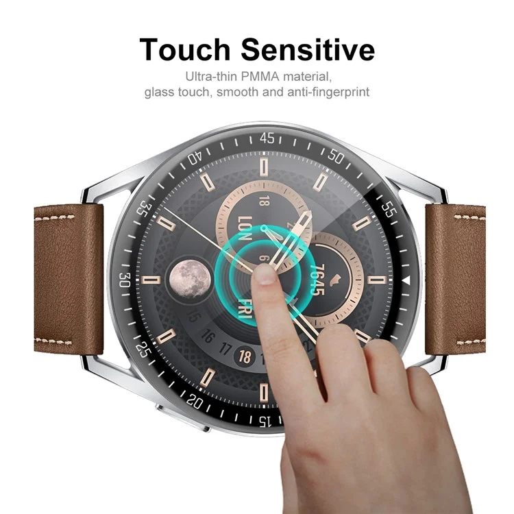 Enkay Hat Prince 5pcs/set Полноэкранный Гибкий Кромке пк + PMMA HD Clear 3D -изогнутая Пленка Для Huawei Watch GT 3 46mm