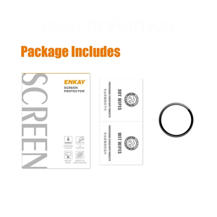 ENKAY HAT PRINCE 3D Curved Full Screen Soft PC Edge + PMMA HD Protector Film para Huawei Watch GT 3 42mm