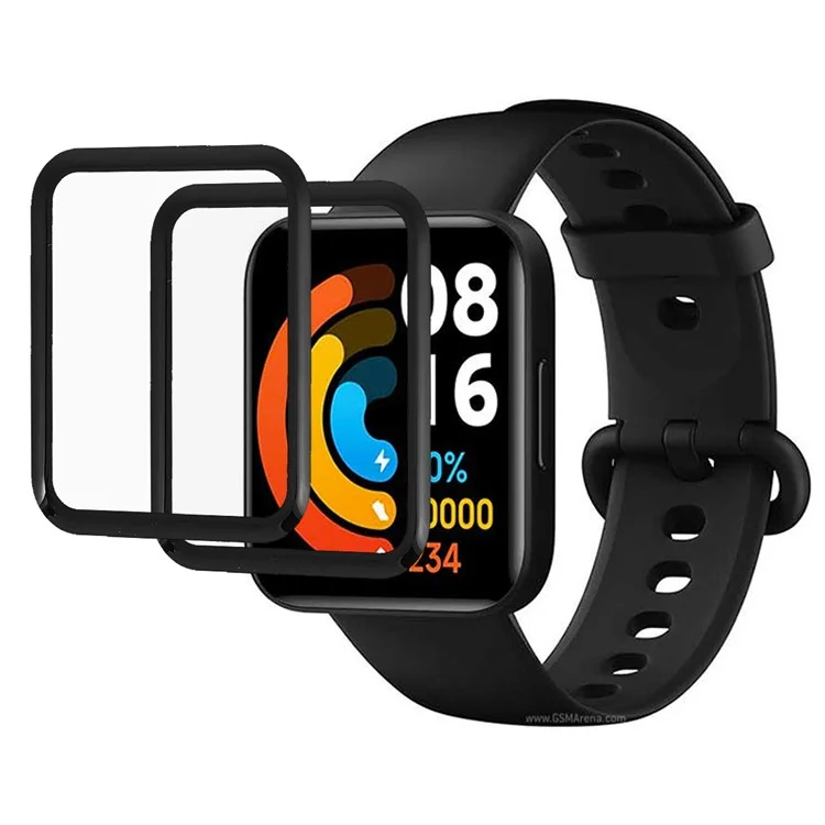 2Pcs/Pack HD Clear 3D PMMA Soft Film Anti-Scratch Screen Protector for Realme Watch 2