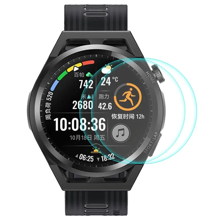 Enkay Hat Prince 2pcs/pacote 0,2mm HD Transparente 9h Dinuidade 2,15d Arc Edge Scratch Resister Tempered Film Para Huawei Watch GT Runner 46mm