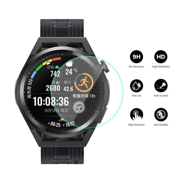 Enkay Hat Prince 2pcs/pacote 0,2mm HD Transparente 9h Dinuidade 2,15d Arc Edge Scratch Resister Tempered Film Para Huawei Watch GT Runner 46mm
