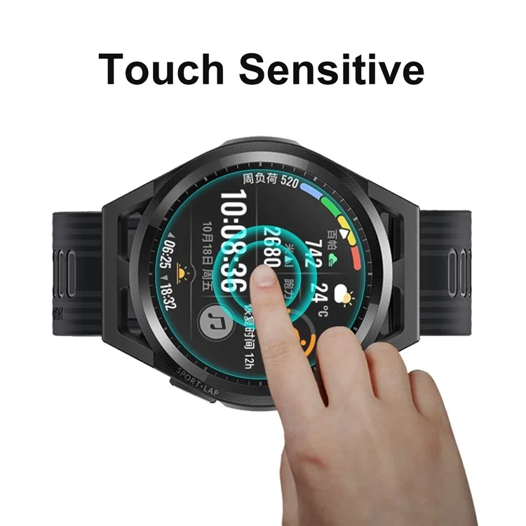 Enkay Hat Prince 2pcs/pacote 0,2mm HD Transparente 9h Dinuidade 2,15d Arc Edge Scratch Resister Tempered Film Para Huawei Watch GT Runner 46mm
