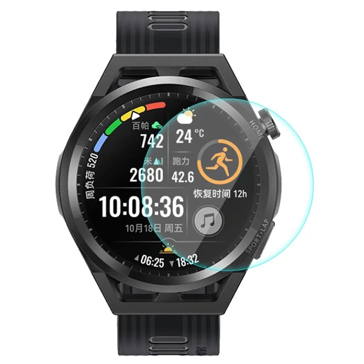 ENKAY PRÍNCIPE DO CHAPÉU 2.15D Borda Curva 9H Dureza Antirrisco 0,2 mm Filme de Vidro Temperado HD para Huawei Watch GT Runner 46mm 