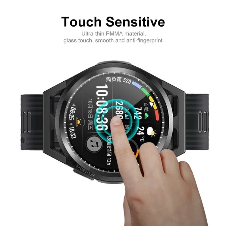 Enkay Hat Prince Tela Cheia 3D Curved Soft PC Edge + PMMA HD Protetor Film Para Huawei Watch GT Runner 46mm