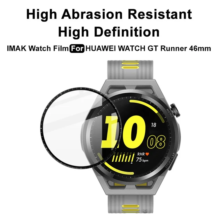 IMAK Protetor de tela PMMA orgânico resistente a arranhões HD para Huawei Watch GT Runner 46mm