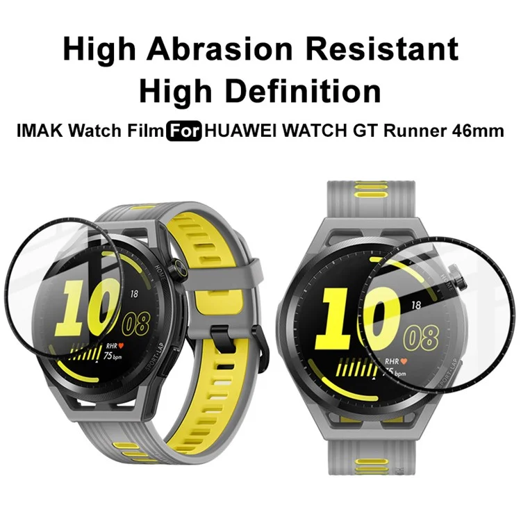 IMAK Protetor de tela PMMA orgânico resistente a arranhões HD para Huawei Watch GT Runner 46mm