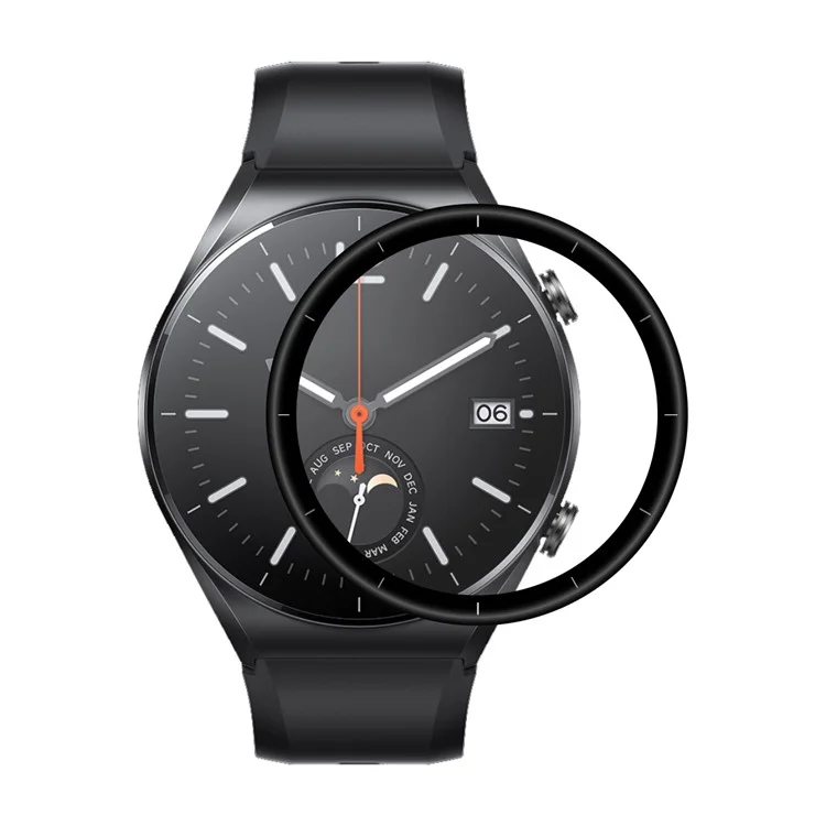ENKAY HAT PRINCE Screen Protector for Xiaomi Watch S1, 3D Curved Full Coverage Protection Soft PC Edge + PMMA Glass Feel HD Film