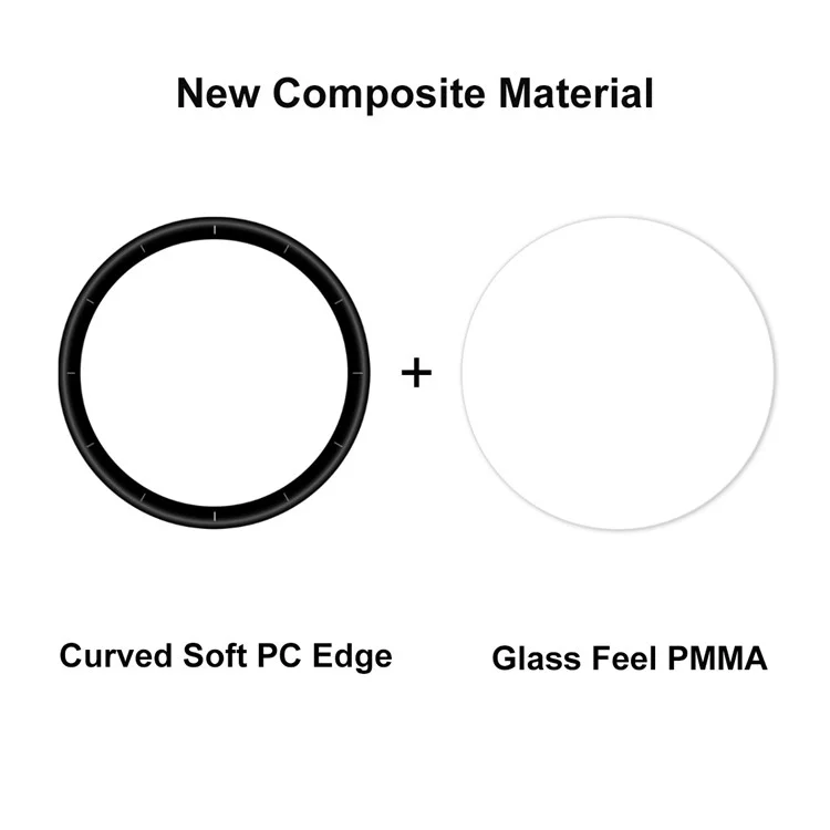 ENKAY HAT PRINCE Screen Protector for Xiaomi Watch S1, 3D Curved Full Coverage Protection Soft PC Edge + PMMA Glass Feel HD Film