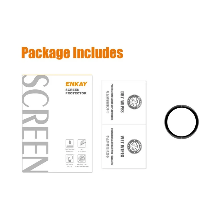 ENKAY HAT PRINCE Screen Protector for Garmin Venu 2 Plus, 3D Curved Soft PC Edge + PMMA Full Cover Anti-Scratch Clear Film