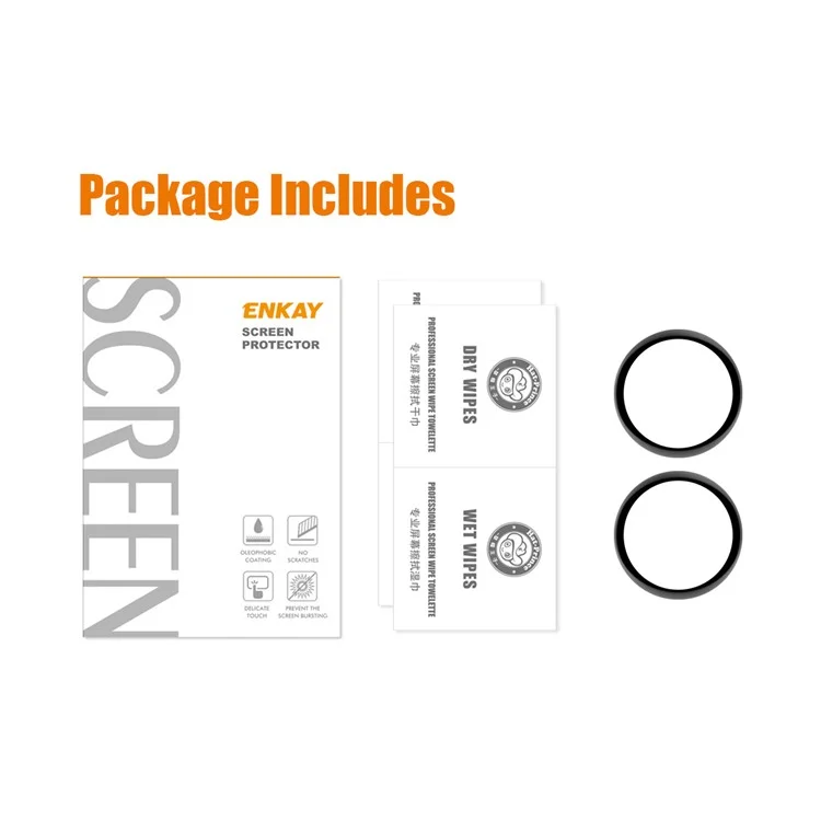 Enkay Hut Prince 2pcs/set Screen Protector Für Ehren GS 3, Vollständige Abdeckung 3D Gebogen