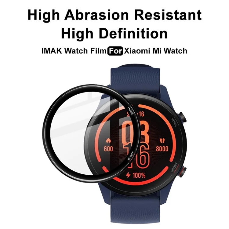 IMAK for Xiaomi Mi Wacth Color Sport Smooth PMMA Watch Screen Protector High Abrasion Resistant Screen Touch Film