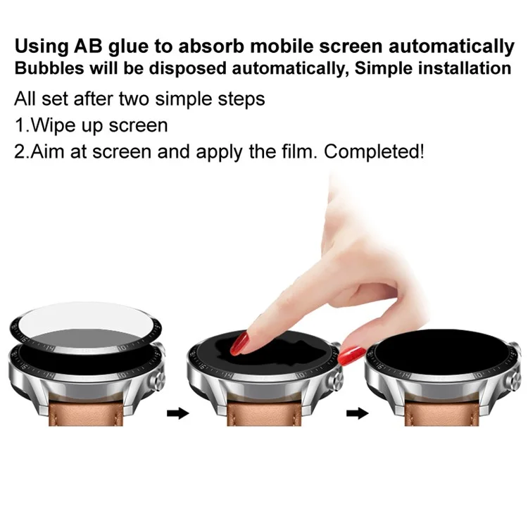 Film Soft PMMA de Alta Definición de IMAK Para Garmin Venu 2s, HD Clear Anti-scratch Free Screen Protector