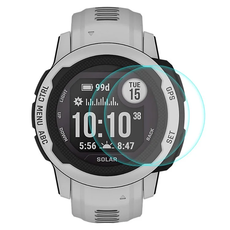 ENKAY HAT PRINCE Conjunto de 2 Unidades para Garmin Instinct 2 Filme Protetor de Tela de Vidro Temperado HD 0,2 mm 9H de Alta Alumina-Silício Anti-Arranhões