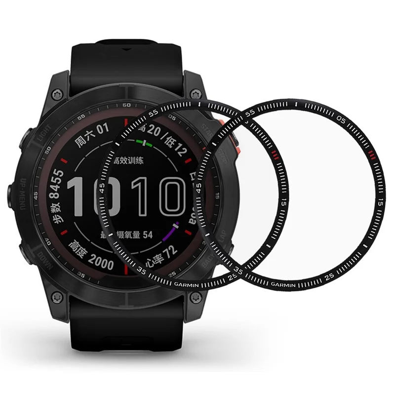 Para Garmin Fenix 7 2Pcs/Set Anti-arranhões Suave Alta Transparência PMMA Películas Protetoras de Tela