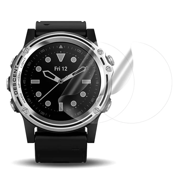 2pcs Smart Watch TPU Прозрачная Мягкая Пленка Для Garmin Descent Mk1