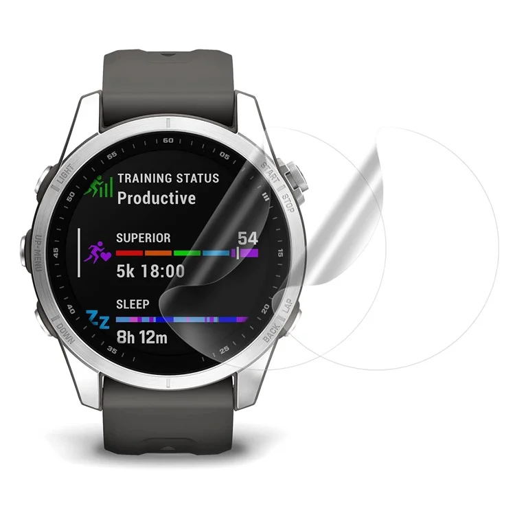 2 pezzi di pellicola soffice per Garmin Fenix 7S Protezione dello schermo intelligente in TPU trasparente
