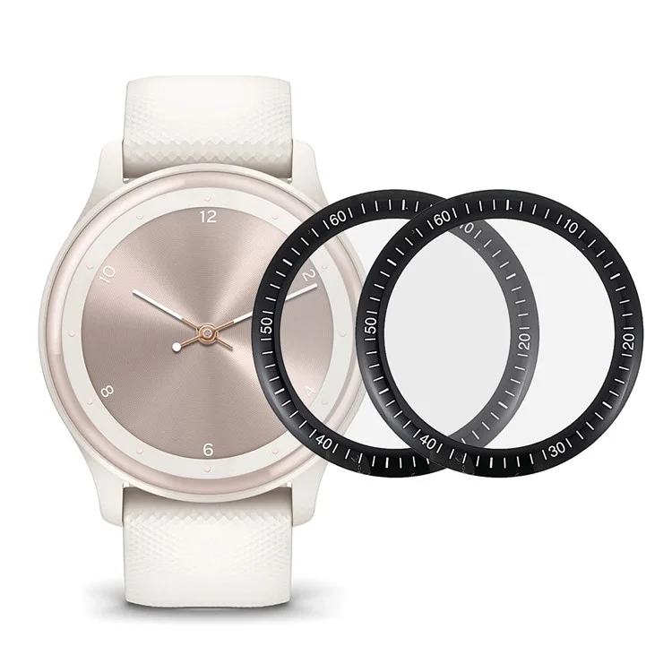 For Garmin Vivomove Sport 2Pcs/Set Anti-scratch Durable High Transparency PMMA Screen Protector Films