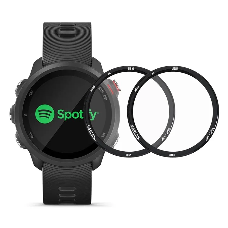 2Pcs/Set PMMA Screen Protector for Garmin Forerunner 245, Touch-screen Anti-scratch Clear Watch Film