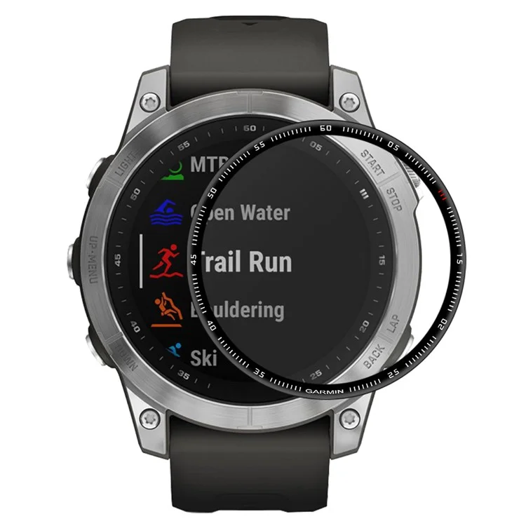 Enkay Hat Prince Protecteur D'écran Pour Garmin Fenix ​​7x, Couverture Complète 3D Curbe Soft PC Edge + PMMA Anti-scratch Cary Film