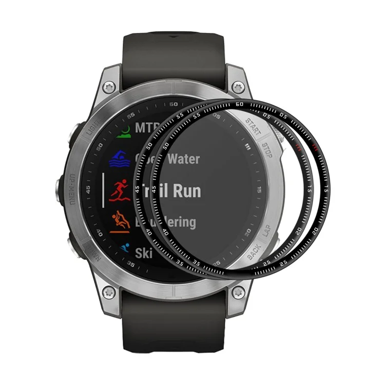 ENKAY HAT PRINCE 2Pcs/Pack Screen Protector для Garmin Fenix 7X, ультратонкий противоударный 3D-изогнутый защитный экран из мягкого ПК + полное покрытие экрана кристально-прозрачной пленкой PMMA
