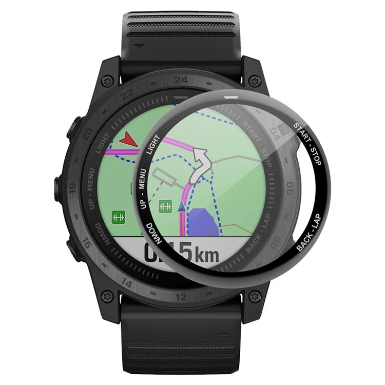 ENKAY HAT PRINCE For Garmin Tactix 7/7 Pro Ultra Clear Full Screen Protector 3D Curved Soft PC Edge + PMMA Protective Film