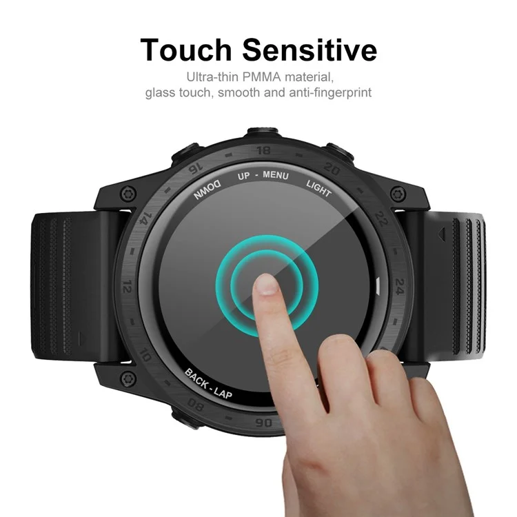 ENKAY HAT PRINCE For Garmin Tactix 7/7 Pro Ultra Clear Full Screen Protector 3D Curved Soft PC Edge + PMMA Protective Film