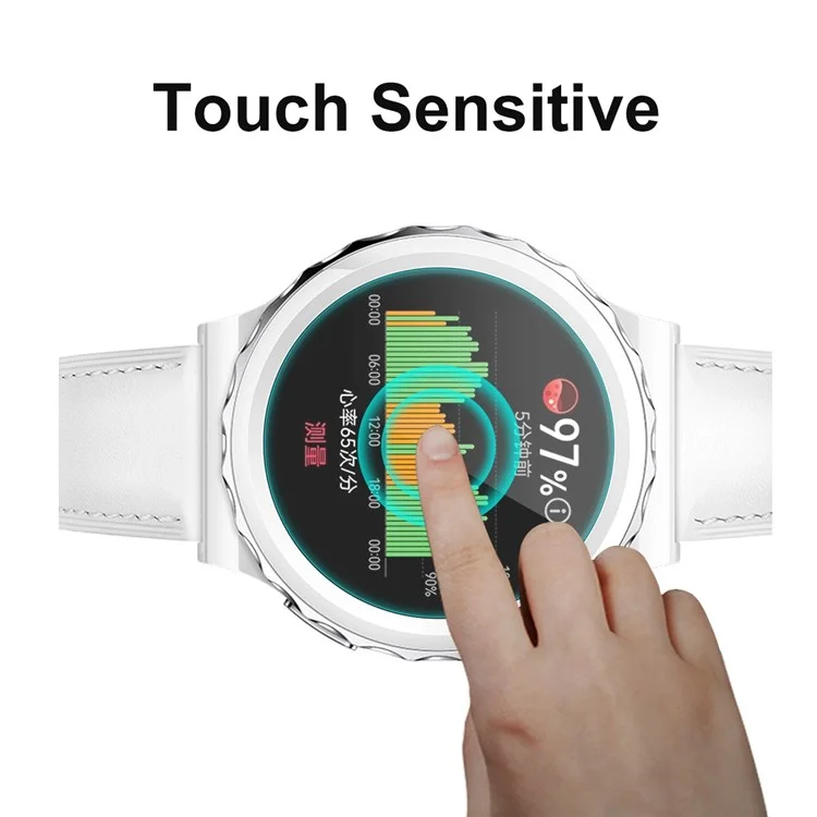 ENKAY HAT PRINCE per Huawei Watch GT 3 Pro 43mm Anti-Graffio 0,2 mm 9H High Alluminio-silicio Vetro HD Pellicola Protettiva in Vetro Temperato per lo Schermo dell'Orologio
