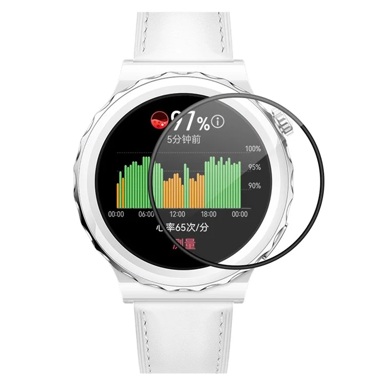 Enkay Hat Prince Para Watch GT 3 Pro 43 mm Touch Smooth Full Screen Protector 3D Curved PC Edge + PMMA Ultra Clear Protective Película