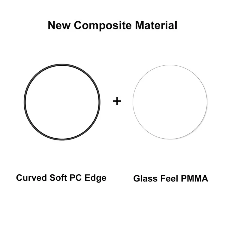 Enkay Hat Prince Para Watch GT 3 Pro 43 mm Touch Smooth Full Screen Protector 3D Curved PC Edge + PMMA Ultra Clear Protective Película