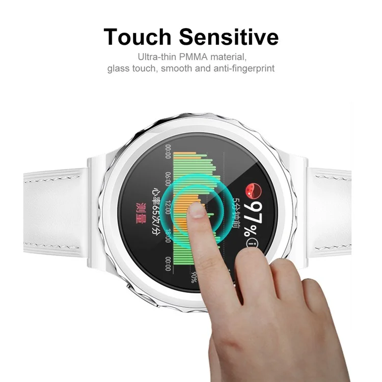 Enkay Hat Prince Para Watch GT 3 Pro 43 mm Touch Smooth Full Screen Protector 3D Curved PC Edge + PMMA Ultra Clear Protective Película