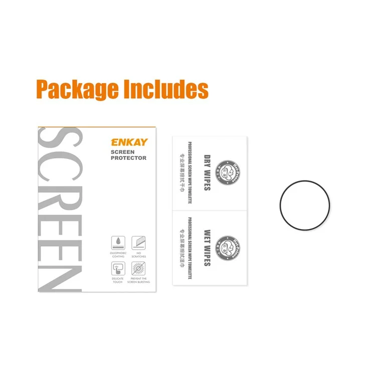 Enkay Hat Prince Para Watch GT 3 Pro 43 mm Touch Smooth Full Screen Protector 3D Curved PC Edge + PMMA Ultra Clear Protective Película