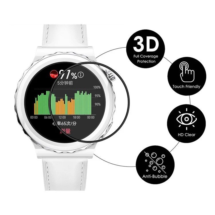 Enkay Hat Prince 2pcs/set Для Huawei Watch GT 3 Pro 43 мм 3D -изогнутый Мягкий Края PC + PMMA Ultra Clear Protective Plont