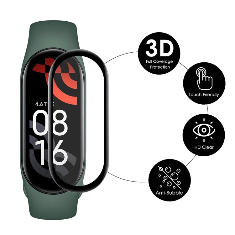 ENKAY HAT PRINCE For Xiaomi Mi Band 7 Full Screen Protector 3D Curved Soft PC Edge + PMMA HD Clear Protective Film