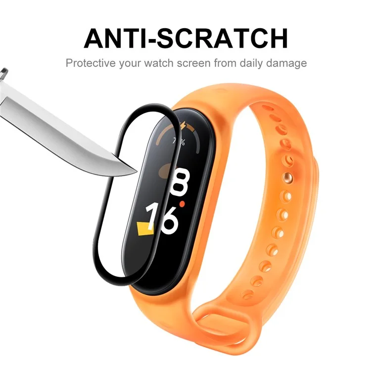 Enkay Pour Xiaomi Mi Band 7 Protecteur Plein Écran 3D Curbe Soft PC Edge + PMMA HD Clear Protective Film