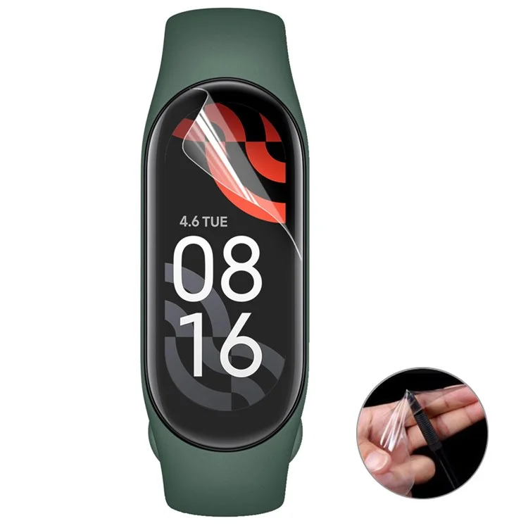 HAT PRINCE для Xiaomi Mi Band 7 Полный клей Взрывозащищенная полная защита Мягкая TPU-пленка для защиты экрана