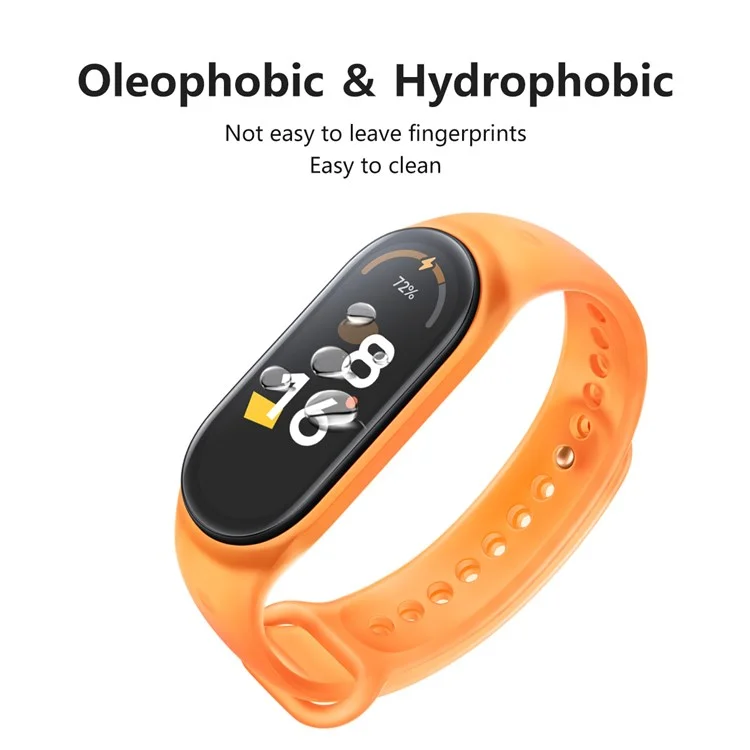HAT PRINCE для Xiaomi Mi Band 7 Полный клей Взрывозащищенная полная защита Мягкая TPU-пленка для защиты экрана