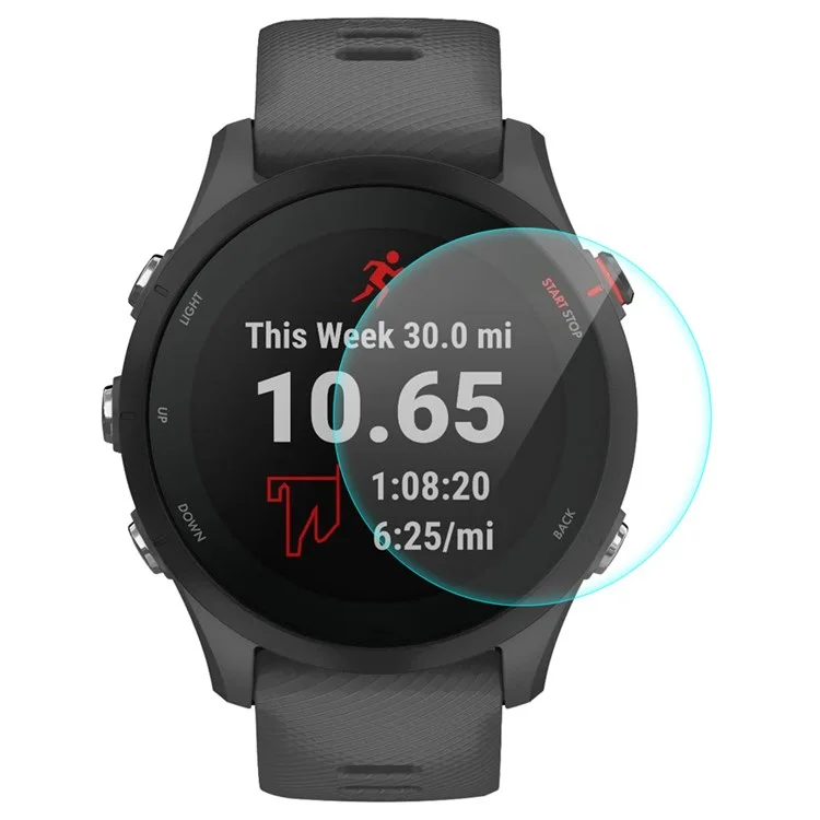 ENKAY HAT PRINCE For Garmin Forerunner 255 Watch Screen Protector 0.2mm Full Glue 9H Hardness High Aluminum-silicon Glass Film