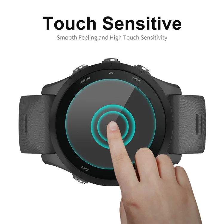 Enkay Hat-prince 2pcs/set Watch Screen Film Per Garmin Forerunner 255, 0,2 mm HD Cleate Clero Full Glue High Aluminum-silicon Glass Protector