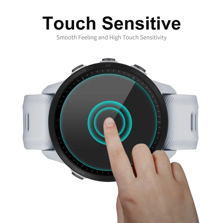 ENKAY HAT PRINCE High Alluminio-silicio Vetro Protettore dello Schermo per Garmin Forerunner 955, 0,2 mm HD Chiaro Anti-graffio Tutto Colla Pellicola Protettiva per Schermo Orologio
