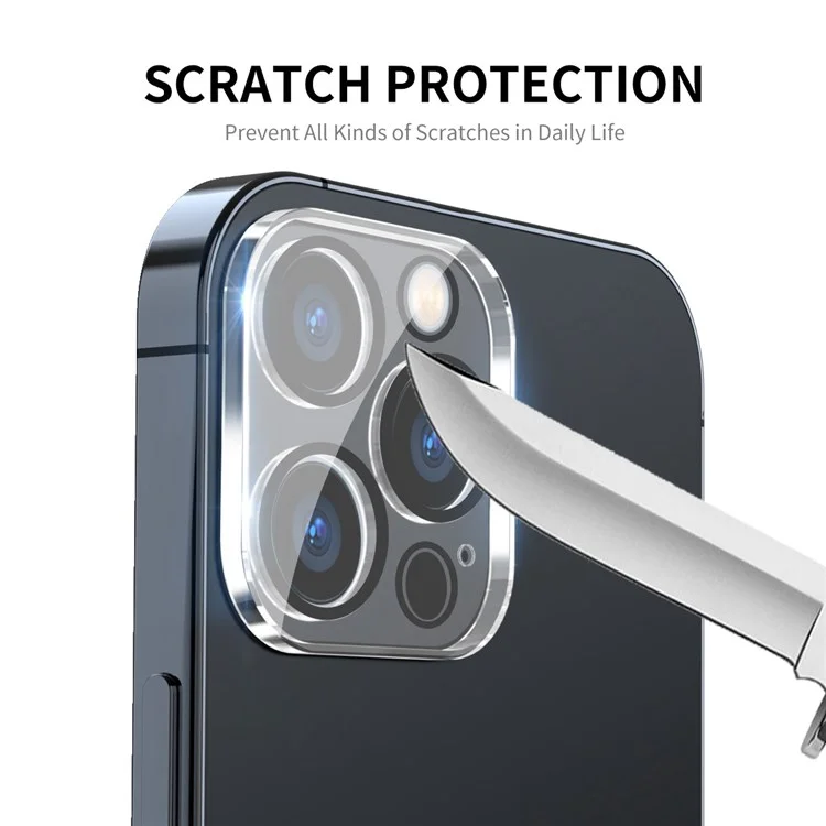 ENKAY HAT PRINCE Per iPhone 14 Pro 6.1 pollici / 14 Pro Max 6.7 pollici Protezione Obiettivo Fotocamera Vetro Temperato Pellicola Protettiva a Dimensione Intera, Versione Anello Nero