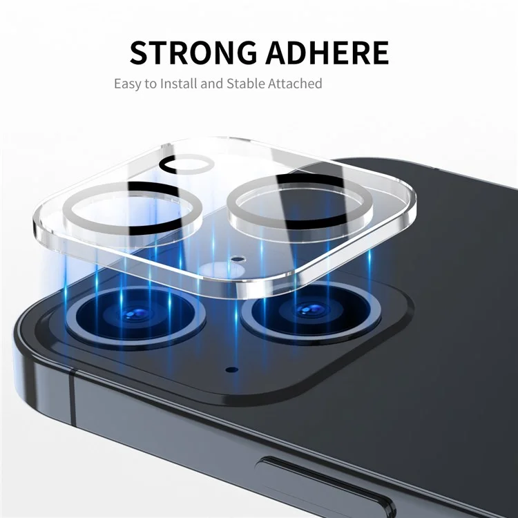 ENKAY HAT PRINCE Pour iPhone 13 6.1 pouces / 13 mini 5.4 pouces Protecteur d'objectif de caméra en verre trempé, version anneau noir
