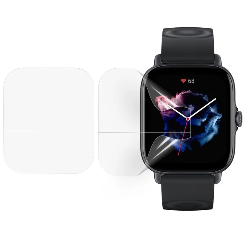 2Pcs Screen Protector for Huami Amazfit GTS 4 Mini, Soft TPU Scratch-resistant Ultra Clear Screen Film