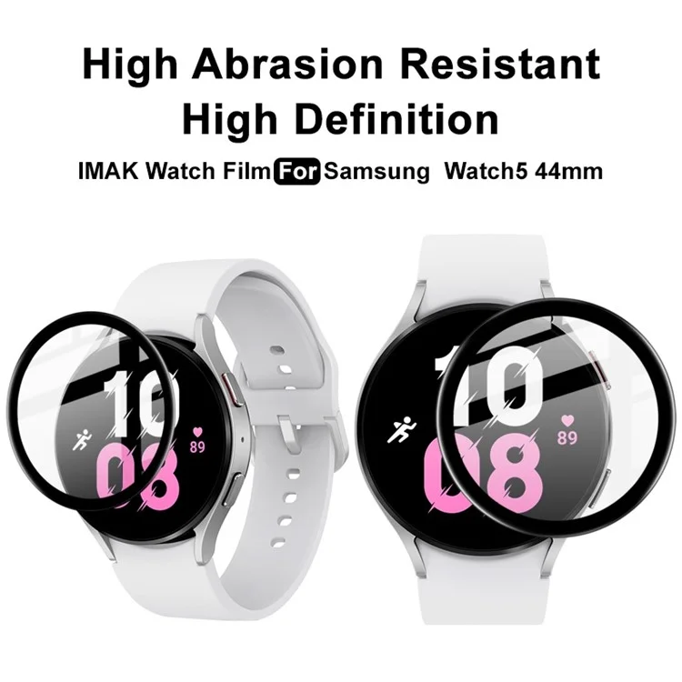 IMAK For Samsung Galaxy Watch 5 44mm Screen Protector Ultra Clear Scratch-resistant PMMA Watch Screen Film