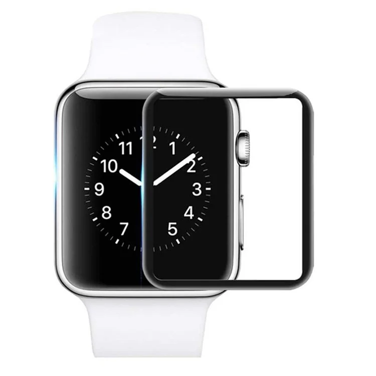 Pour Apple Watch Series 8 45mm Anti-scratch HD Clear Full Glue Screen Protector 3D Curved Full Coverage Tempered Glass Film