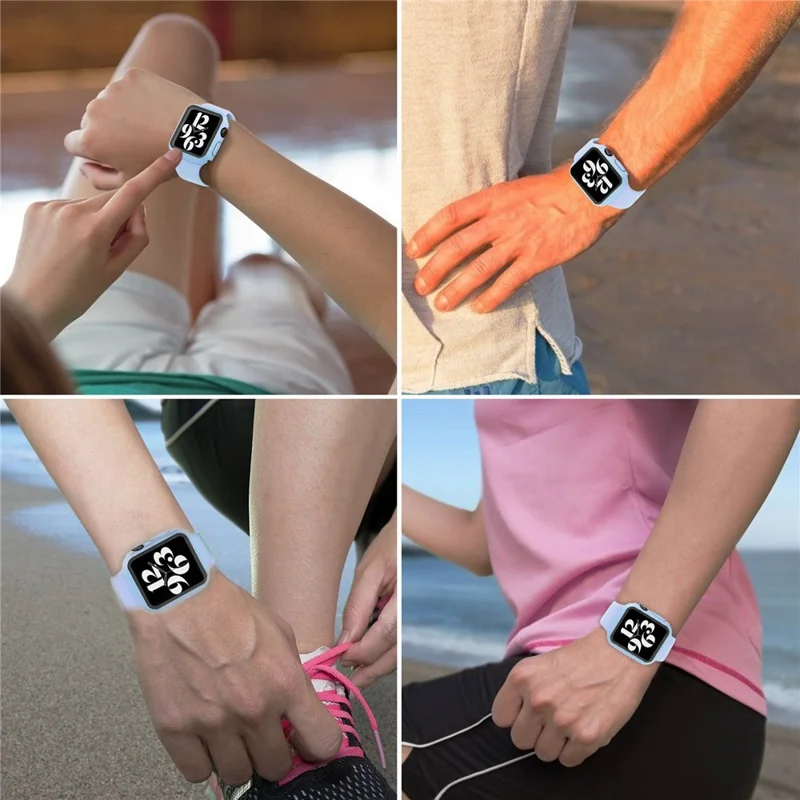 For Apple Watch Ultra 3 / Ultra 2 / Ultra 49mm Hard PC Protective Frame Watch Case with Tempered Glass Screen Protector - Purple