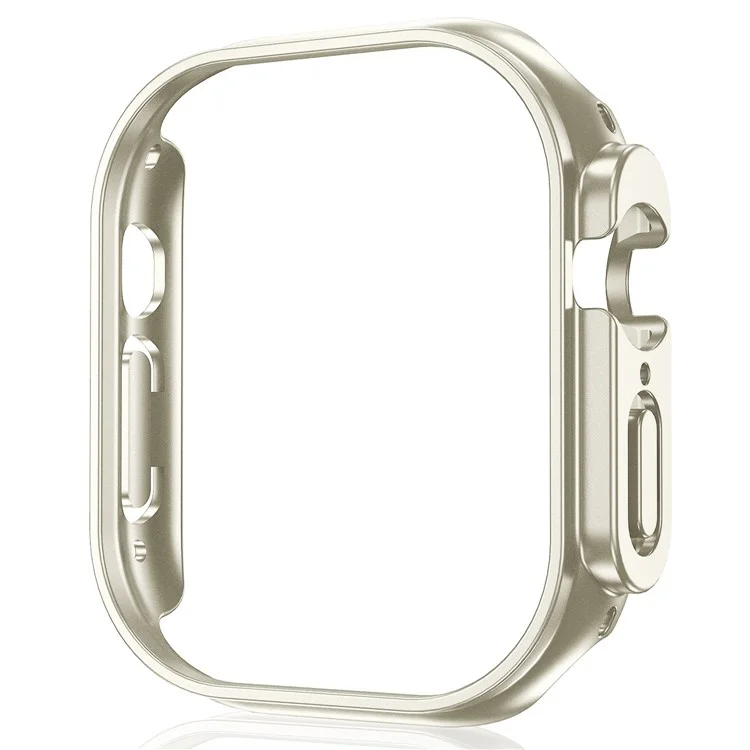 Für Apple Watch Ultra 49mm Watch Case Schnellfreisetzungen Hohl PC -abdeckung Stoßdämpfer Smart Watch Protective Case - Sternenlicht