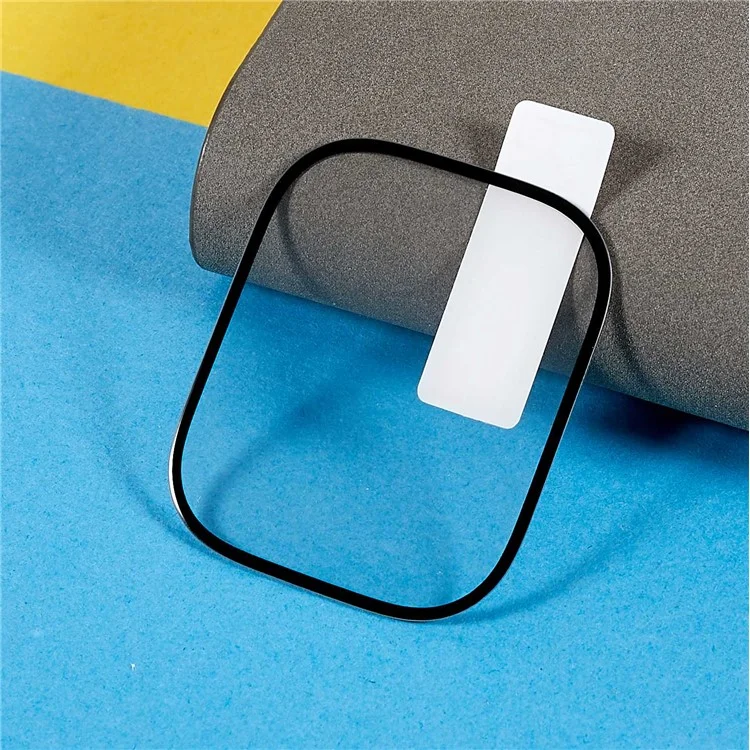Pour Apple Watch Ultra 2 49mm / Ultra 49mm Protecteur d'écran en verre trempé Anti-rayures Impression Silk Screen Protector Couverture complète Colle complète Film d'écran HD