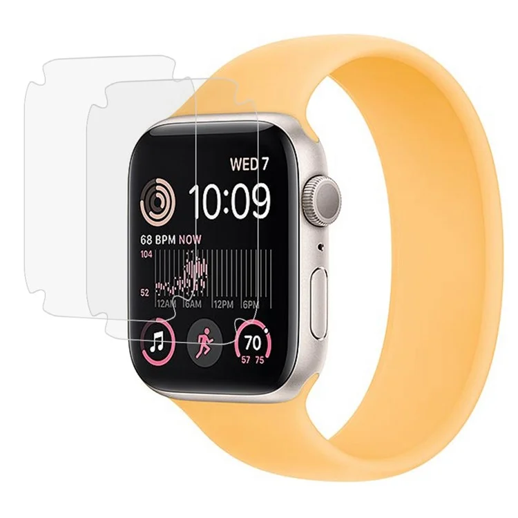 Для Apple Watch Series SE (2023) / SE (2022) / SE / 6 / 5 / 4 40mm 2Pcs / Pack Защитная пленка для экрана часов, устойчивая к царапинам, полноэкранная, мягкая TPU-пленка
